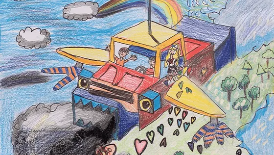 Dibujo de Pablo Kenzo Teruya
