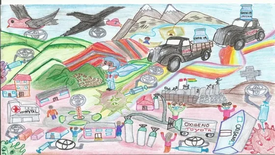 Dibujo de Madaleine Shamira Huanca