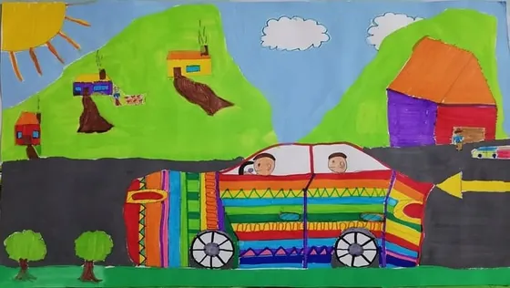 Dibujo de Thiago Mauricio Flores Saldaña