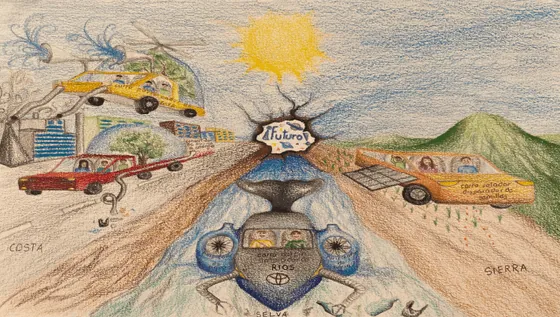 Dibujo de Julio Ramos Crispin