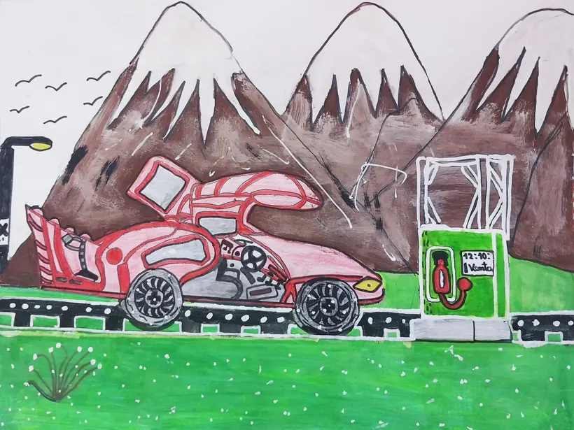 Dibujo de Gustavo Apaza Condori