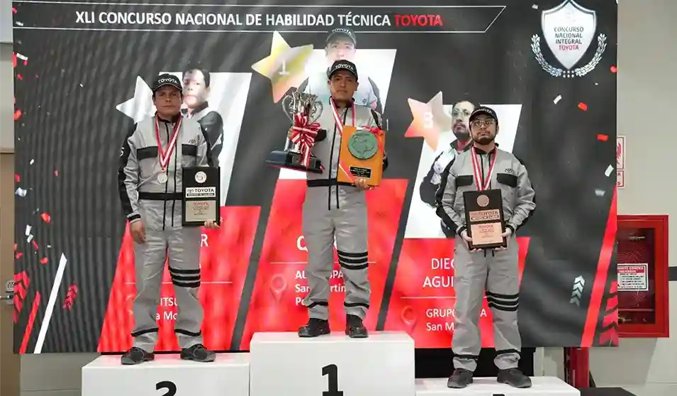 Toyota del Perú premia a sus mejores técnicos en el Concurso Nacional de Habilidad Técnica 2025