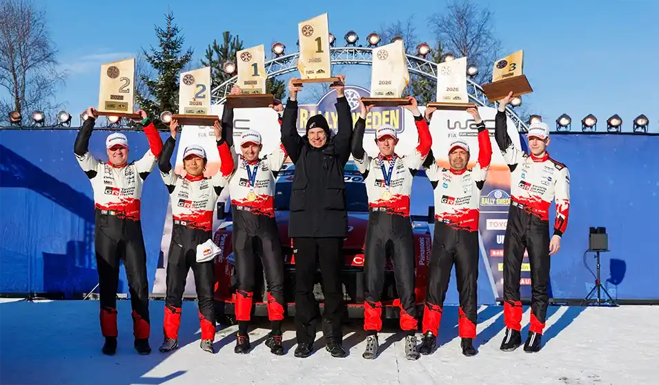 Rally de Suecia 2026: Toyota domina la nieve y un podio histórico