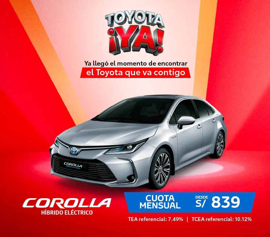 COROLLA HIBRIDO ABRIL 2026