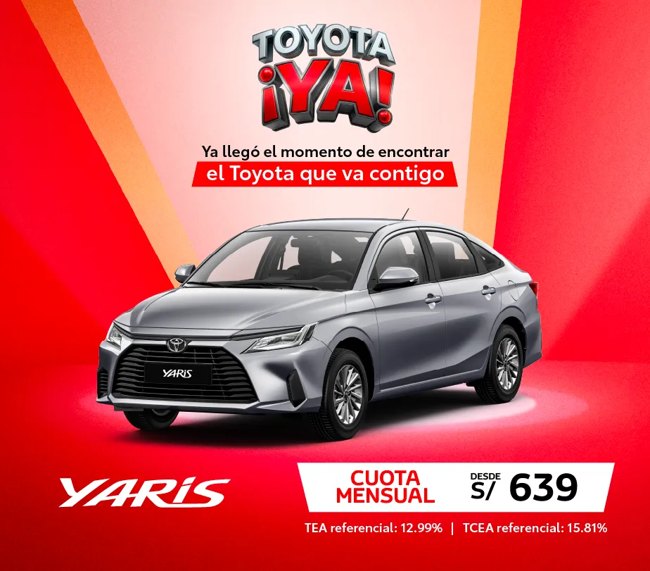 YARIS SEDÁN ABRIL 2026