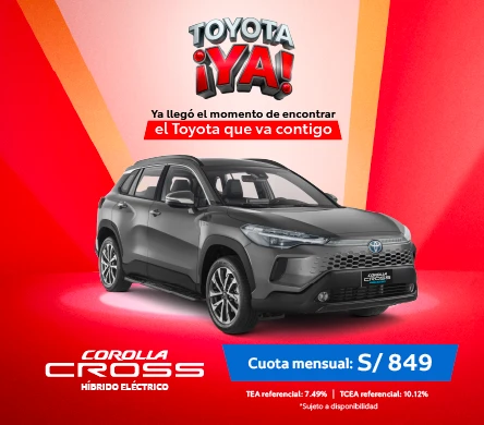 COROLLA CROSS HIBRIDO ABRIL 2026