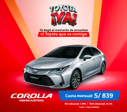 COROLLA HIBRIDO ABRIL 2026