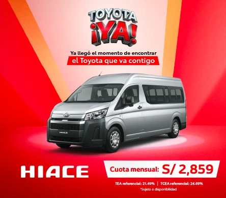 HIACE ABRIL 2026