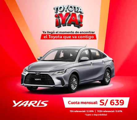 YARIS SEDÁN ABRIL 2026