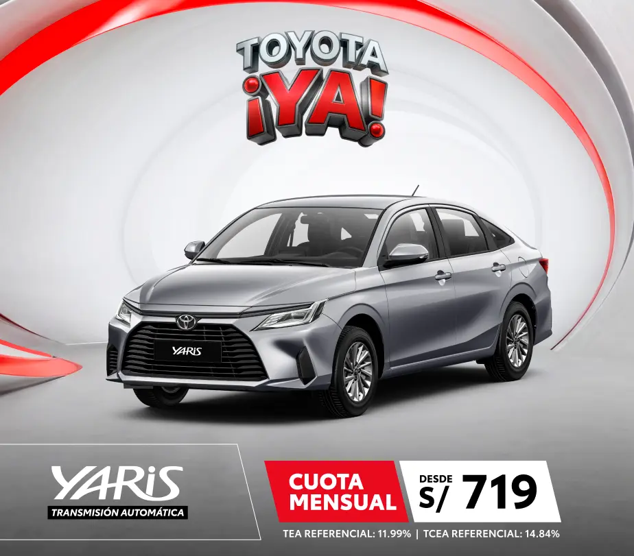 YARIS SEDÁN MAYO TRANSMISION 2026