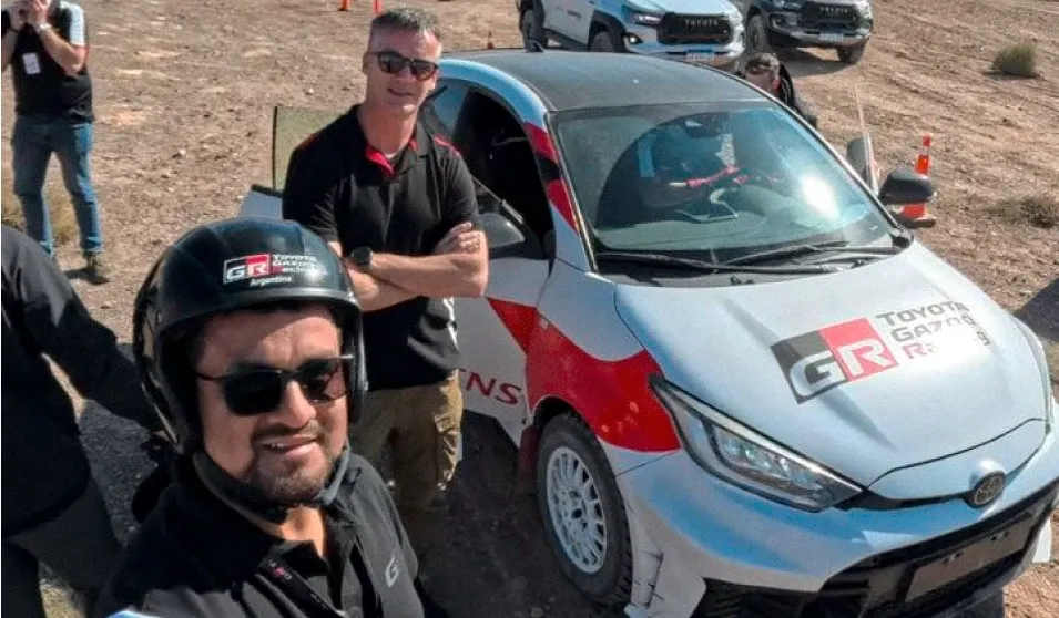 Toyota Gazoo Racing Perú acercó la emoción del W2RC a un fan peruano en Argentina