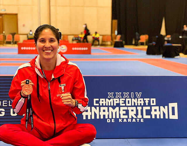 La embajadora Toyota Alexandra Grande ganó medalla de bronce en el Campeonato Panamericano de Karate2021