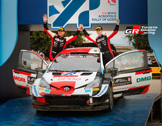 Kalle Rovanperä y su copiloto logran triunfo en el Rally de Grecia abordo del Toyota Yaris WRC