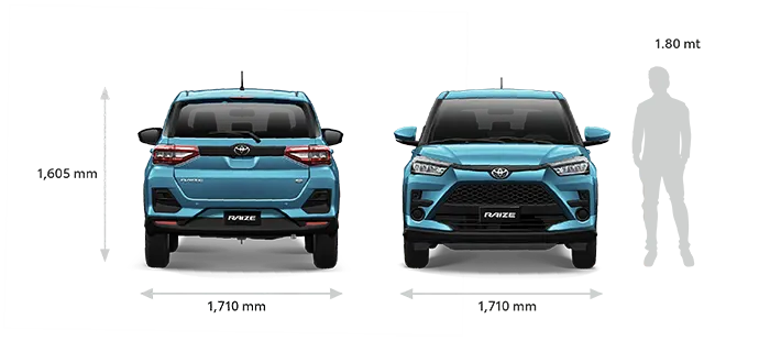 camioneta Toyota Raize medidas